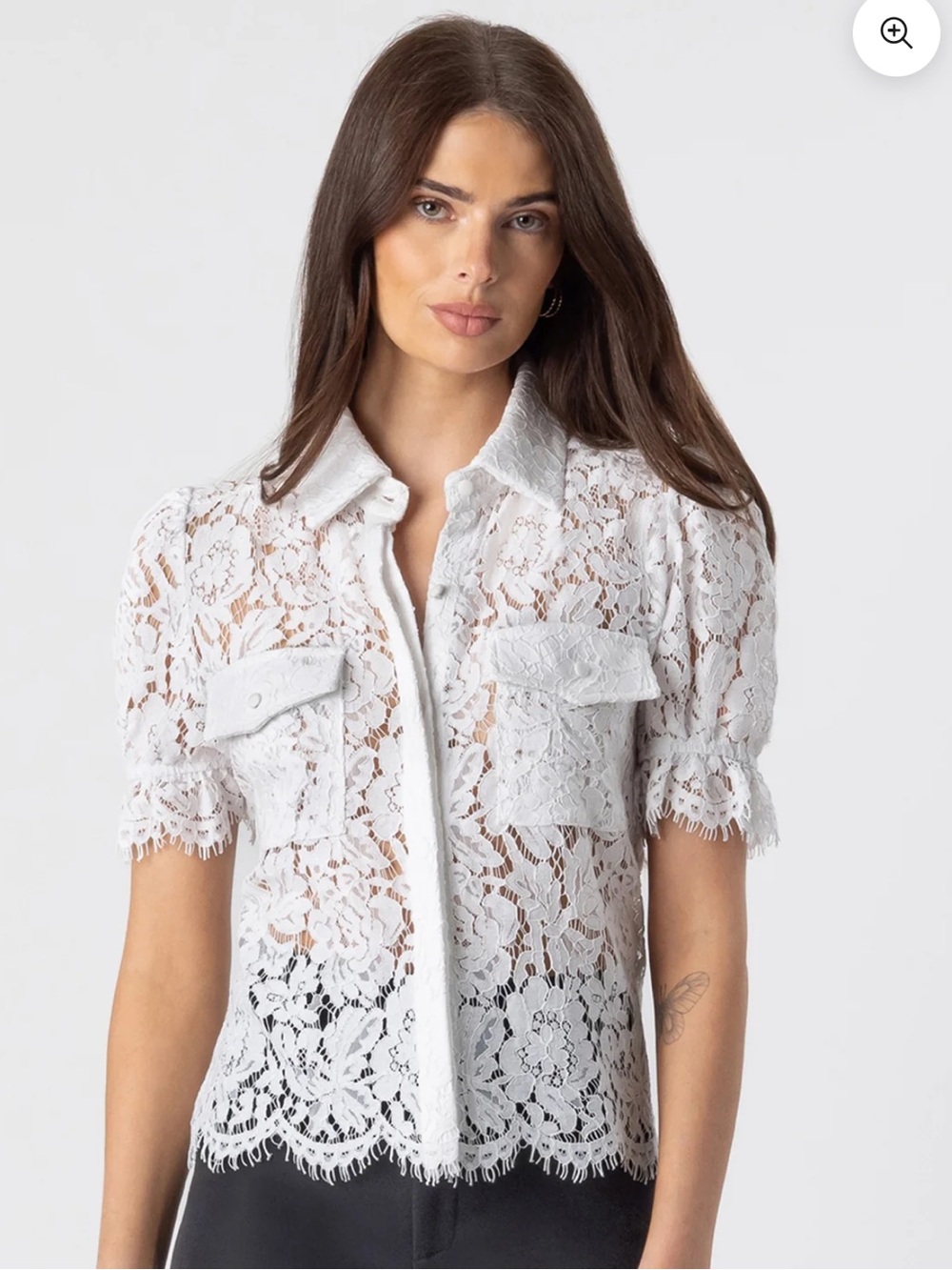 Generation Love Lace Button-Down Top – Size Small